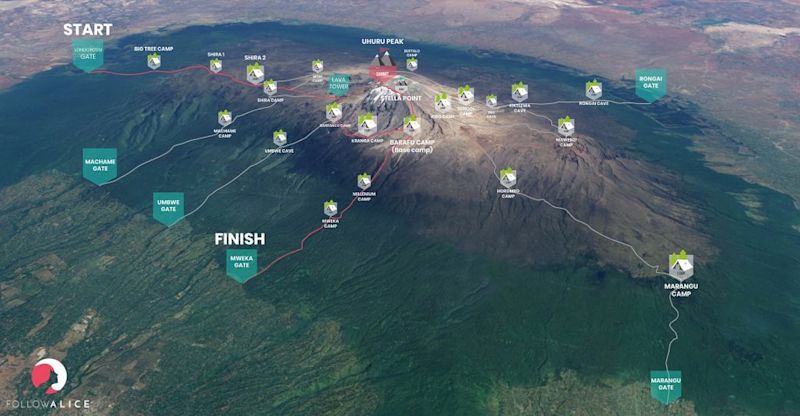 Lemosho route of Kilimanjaro