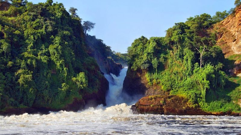 Murchison falls in Murchison falls national park