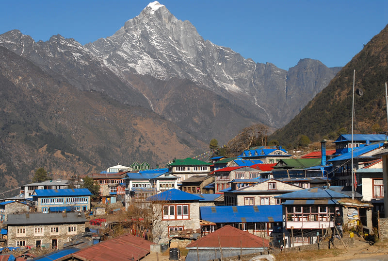 Airport village of Lukla, EBC trek, Nepal