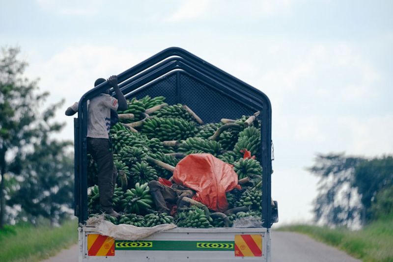 Banana truck Uganda