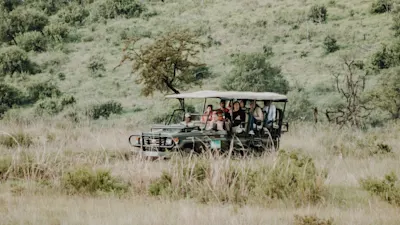 Safari vehicle in Africa
