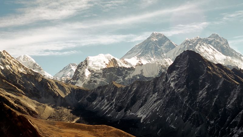 View of Everest from Renjo La